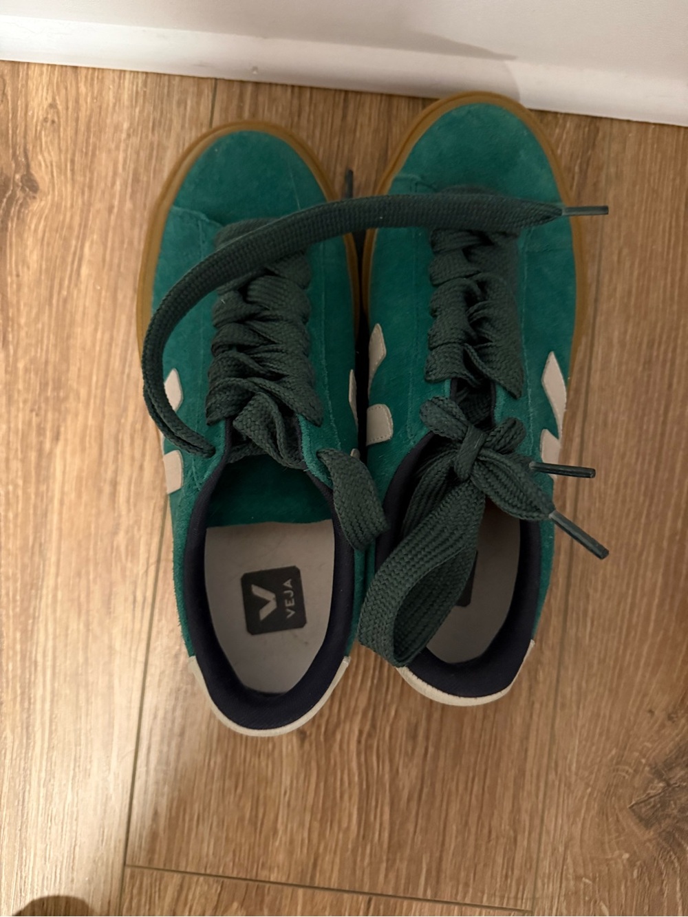 Veja Women’s Green Suede Sneakers